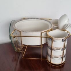 Gucci 16-Piece Ceramic Soup Set + Burner - Image 6