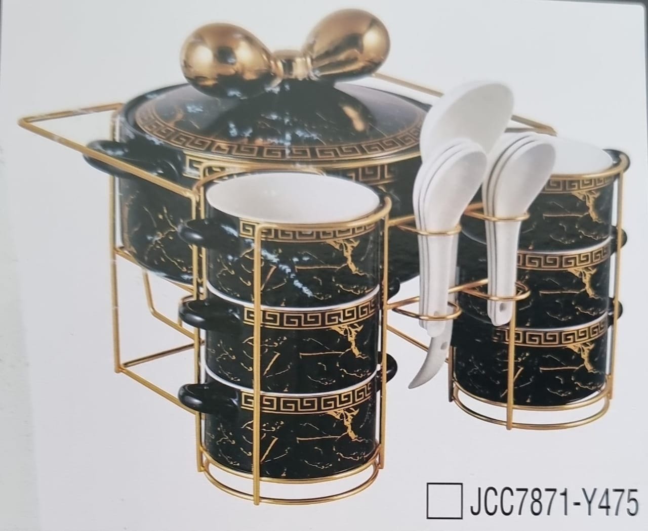 Gucci 16-Piece Ceramic Soup Set + Burner - Image 5