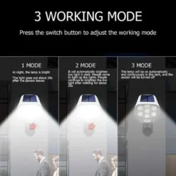 Solar Powered 180W Motion Sensor Light – Camera Style Outdoor Security Light - Image 3
