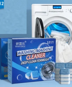 Washing Machine Tablets – Deep Clean Laundry Drum Cleaner (12 Tablets)
