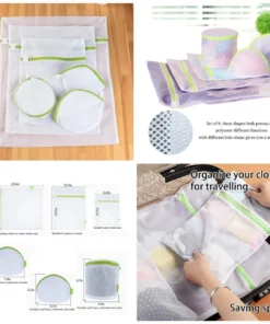 Mesh Laundry Bags for Delicates – 6pcs Durable Wash & Travel Set - Image 3